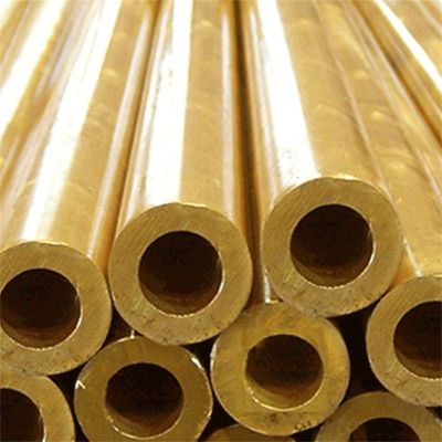 Water Tube Copper Pipe C60600 Cual5 Brass Pipe Size Solid Internal Thread Pipe Welding