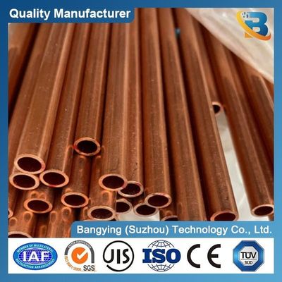 AC Copper Pipe 3m 5.8m 6m 99.99% Pure Copper Tube with Wall Thickness 0.3mm-20mm