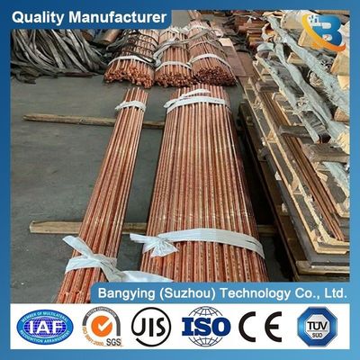 35-45 Hardness Red Pure Copper Bar/Copper Flat Bus Bar/Copper Round Rod for Solutions