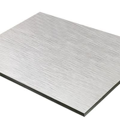 1220X2440mm Silver Brush Finishing Aluminum Composite Sheet with 0.2-500mm Thickness