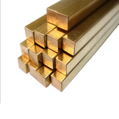 C2800 CuZn37 C62400 Square Brass Copper Bar Custom Size For Construction